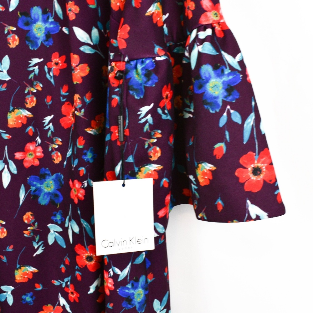 Calvin Klein Bell-Sleeve Sheath Dress - Picture 5 of 7